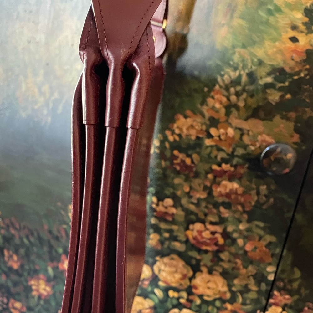 Authentic Cartier Must Women's Leather Shoulder Bag Bordeaux - Picture 7 of 16